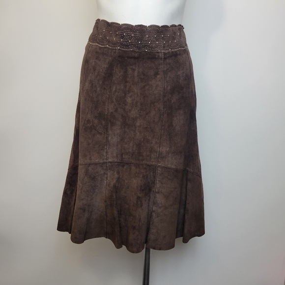 Cabi brown Suede skirt - Picture 1 of 6